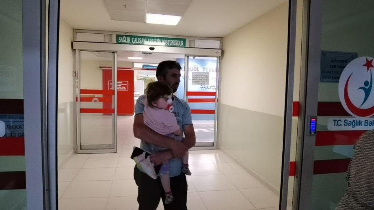 Bursa da köpeğin saldırısına uğrayan 2 yaşındaki kızın burnu kırıldı #1