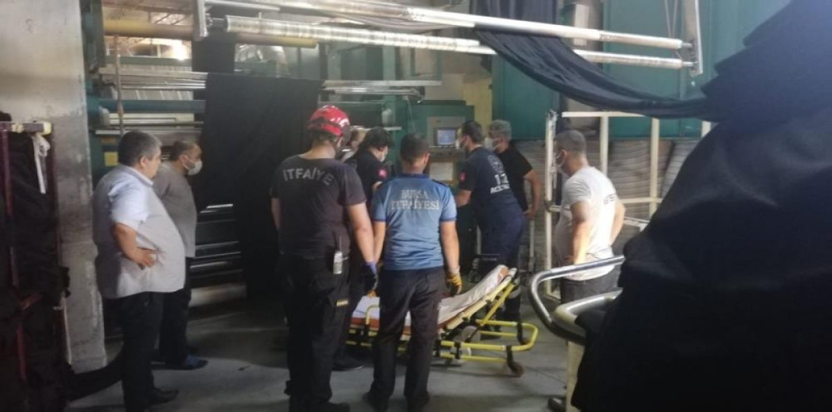Bursa da tekstil fabrikasında çalışan kadın işçi yaralandı #3