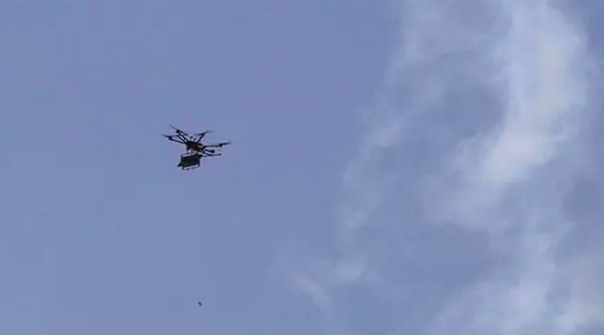 Çanakkale’de insansız helikopter düştü #1