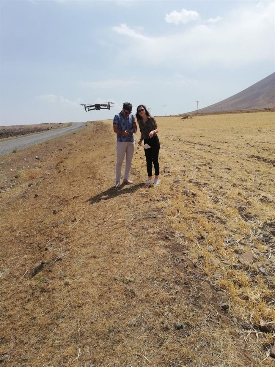 Iğdır da arazi tespiti için drone kullanılıyor #2
