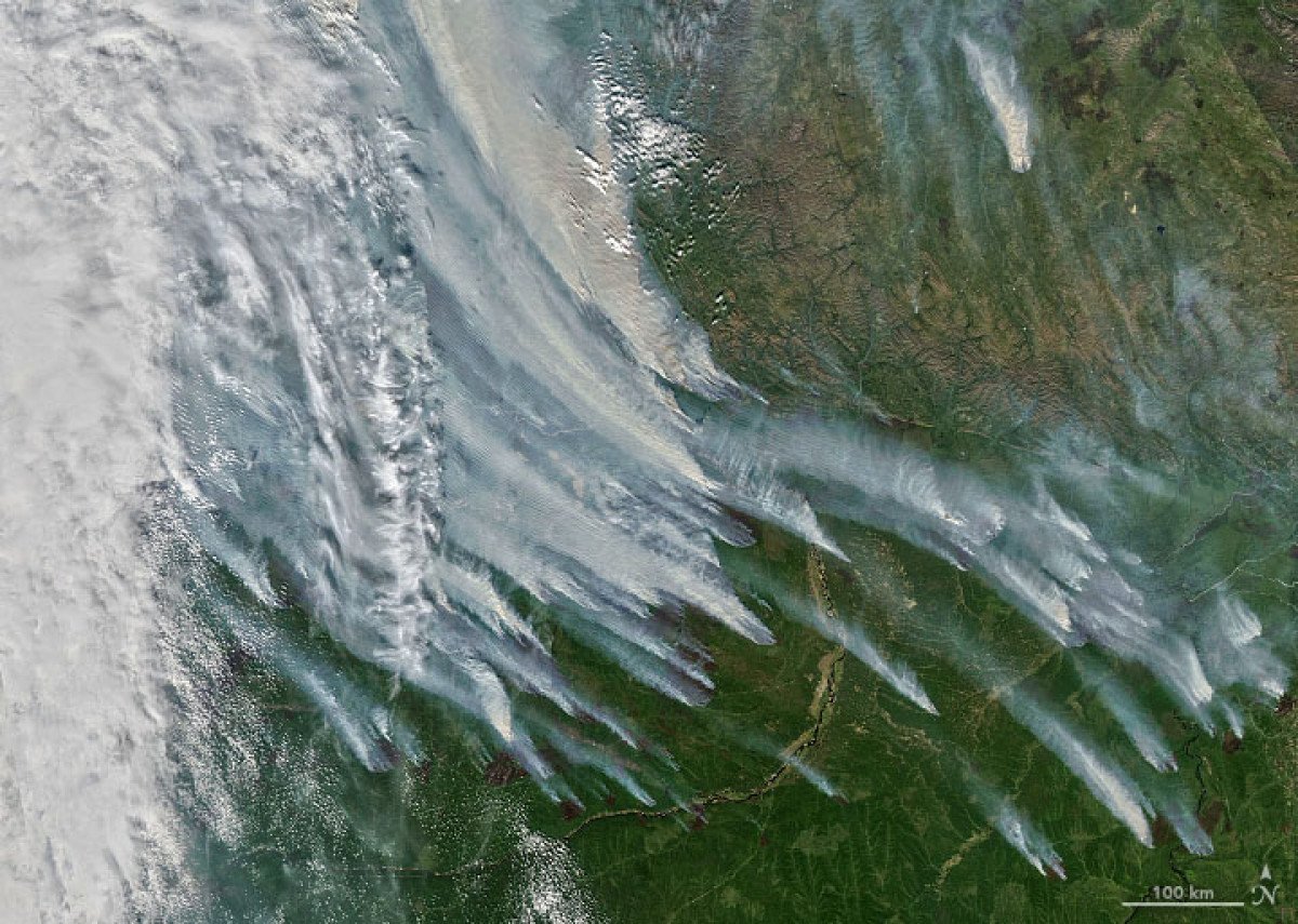 Sibirya’da orman yangınlarından yükselen duman, Kuzey Kutbu’na ulaştı #2